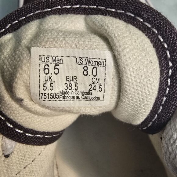 Classic Vans Low Top Sneakers Shoes Maroon Wine Color Womens 8 Mens 6.5 Lace Up - Picture 4 of 7